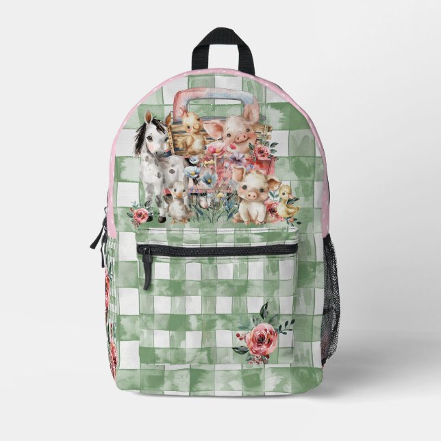 Mochila Amimal De Granja Con Camión (Anverso)