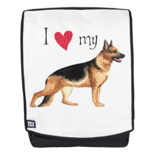 Mochila Amo a mi Pastor Alemán