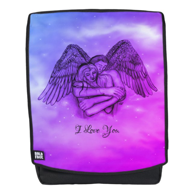 Mochila Angel Eros en el amor, te amo (Anverso)
