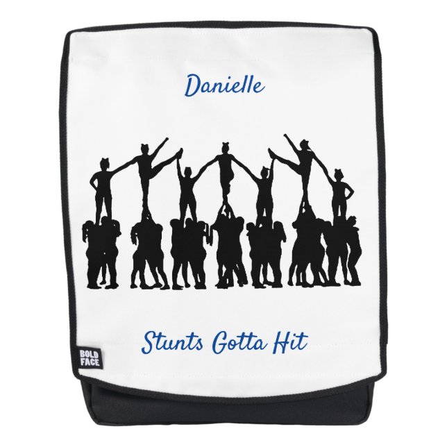 Mochila animadora "Stunts Gotta Hit" (Anverso)