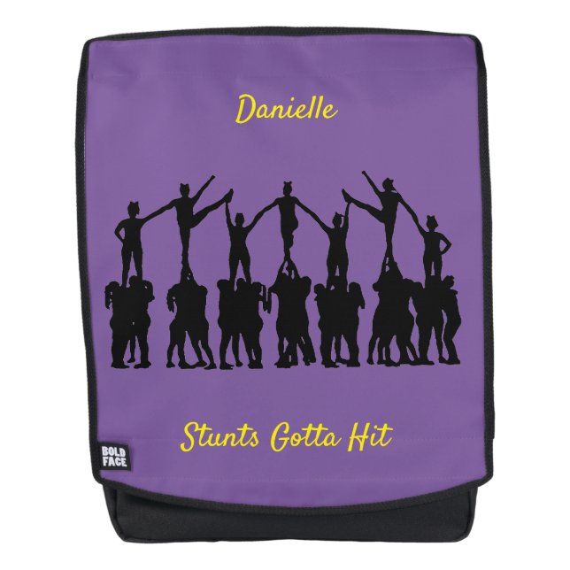 Mochila animadora "Stunts Gotta Hit" (Anverso)
