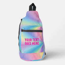 Mochila arcoiris Pastel personalizado - rosa, púrp