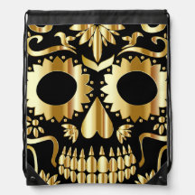 Arte de Cráneo de Azúcar, Día de Muertos Negro y D