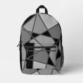 Mochila asimétrica negra y gris de Joya Eve