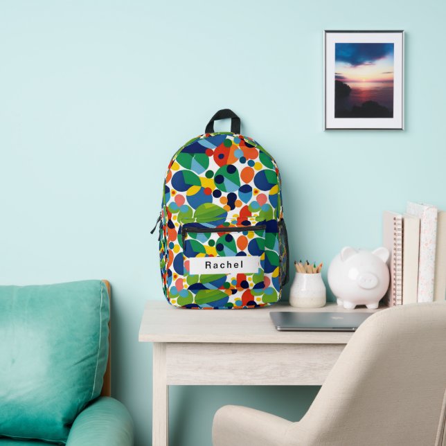 Mochila audaz y colorida al estilo de Matisse (in situ)