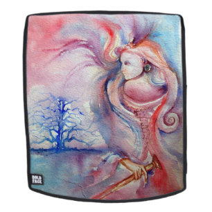 Mochila AVALON / Magia y Misterio, Fantasía Rosa Azul