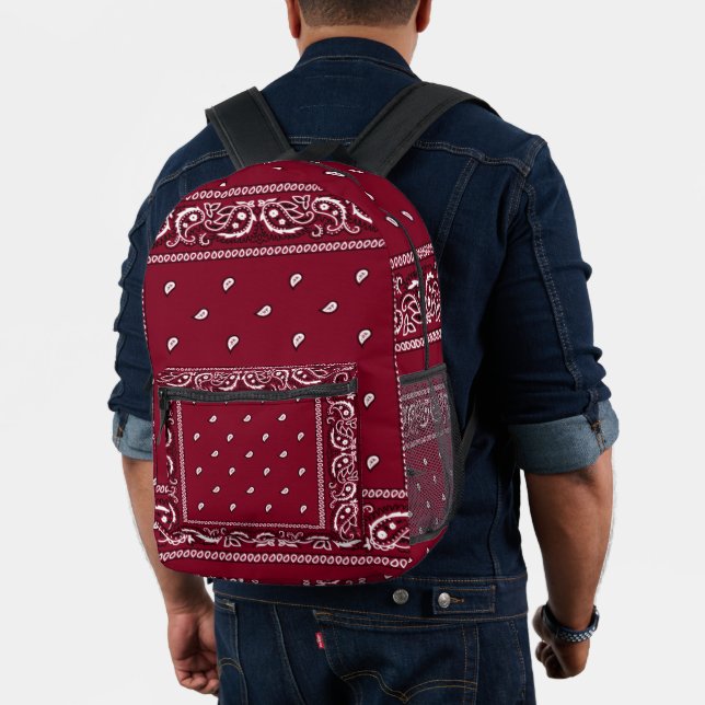Mochila Bandana Burgundy (Insitu (Modelo))