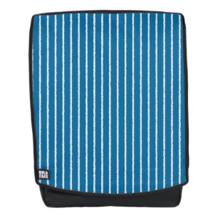 Mochila Bandas azules y blancas con líneas desiguales