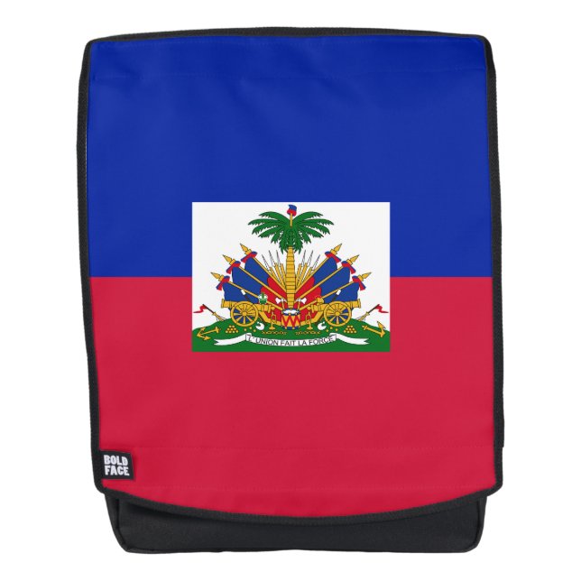 Mochila Bandera de Haití (Anverso)