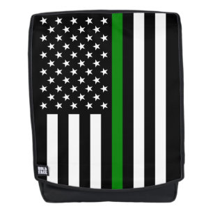 Mochila Bandera de la Línea Verde Fina: Veteranos Militare