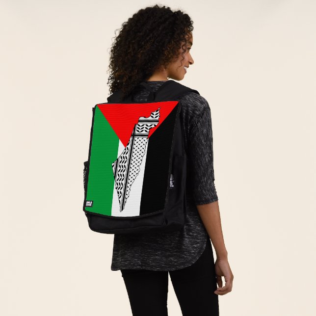 Mochila Bandera de Palestina y mapa con el modelo de Keffi (Puesto)
