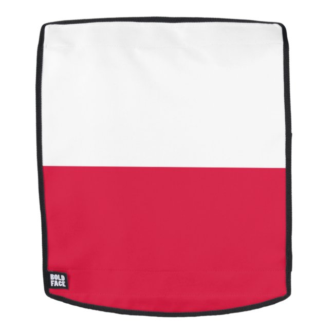 Mochila Bandera de Polonia (Cara extraíble)