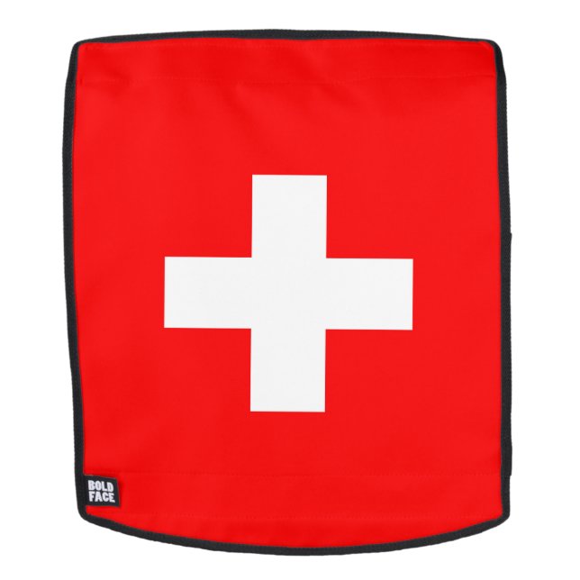 Mochila Bandera de Suiza (Cara extraíble)