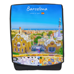 Mochila Barcelona, España - Parque Güell Mosaico Gaudí