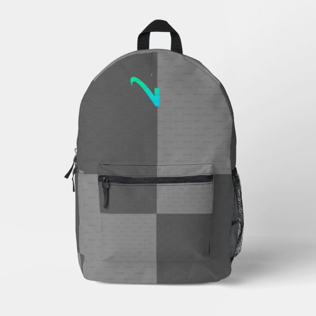 Mochila bicolor gris de diferentes tonalidades  (Anverso)