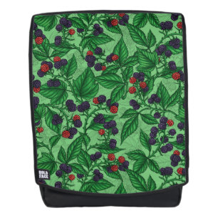 Mochila Blackberries sobre verde