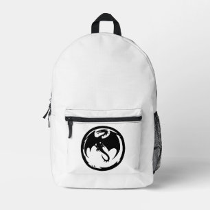 Mochila blanca del Dragon Negro
