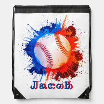Bolso de insignia del niño personalizado del béisb