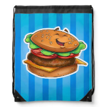 Bolso de la hamburguesa del dibujo animado