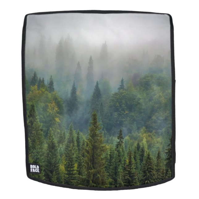 Mochila Bosque de pinos Woods brumosos  (Cara extraíble)