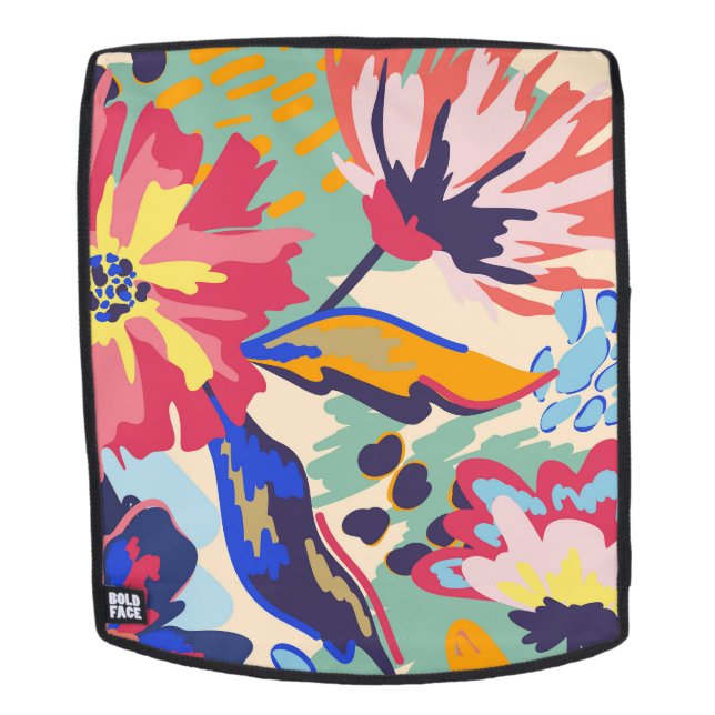 Mochila Bosque y rosas (Cara extraíble)