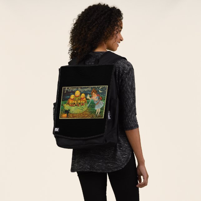 Mochila Broma de bruja joven: Hombres de calabaza en Altar (Puesto)