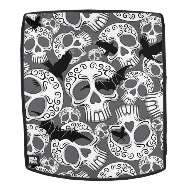 Mochila Calaveras decorativas de Halloween (Cara extraíble)