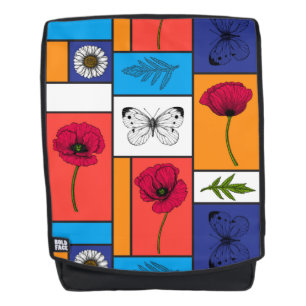 Mochila Camionetas en cajas de colores