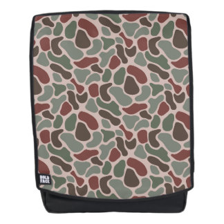 Mochila Camo Retro (rojo verde)