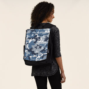Mochila Camuflaje azul de nieve en invierno, ejército