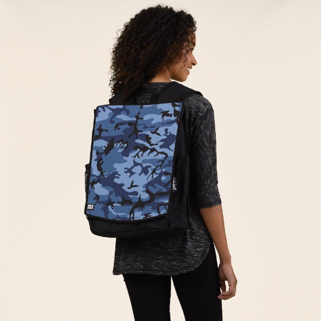 Mochila Camuflaje azul marino, militar, ejército (Puesto)