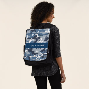 Mochila Camuflaje Azul Nieve de Invierno Personaliza tu no
