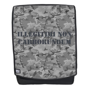 Mochila Camuflaje Cara Negrita illegitimi Non Carb