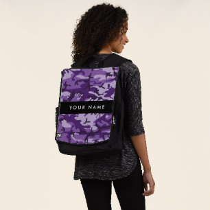 Mochila Camuflaje Púrpura Personaliza tu nombre
