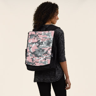 Mochila Camuflaje rosa y gris, militar, ejército