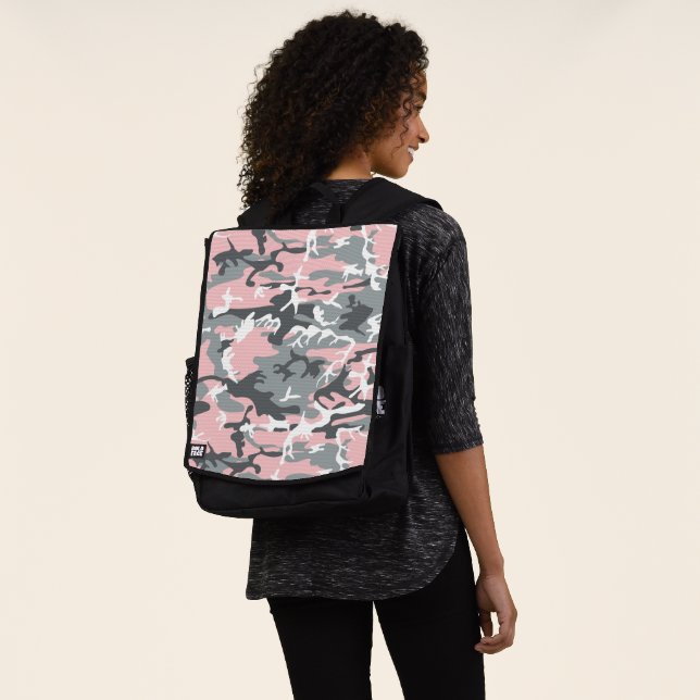 Mochila Camuflaje rosa y gris, militar, ejército (Puesto)