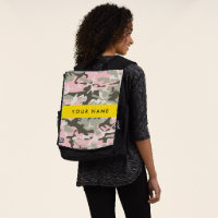 Camuflaje rosa y verde Personaliza tu nombre