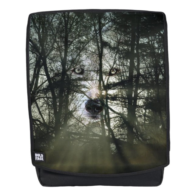 Mochila Cara fantasmal del lobo (Anverso)