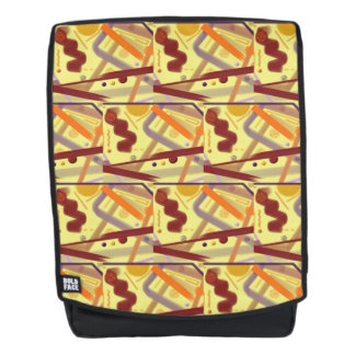 Mochila Carryall Lilac Naranja Burgundy Cream Tan Art Deco