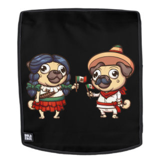 Mochila Cinco De Mayo Pugs #3 Cara