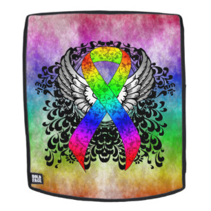 Mochila Cinta arcoiris con alas