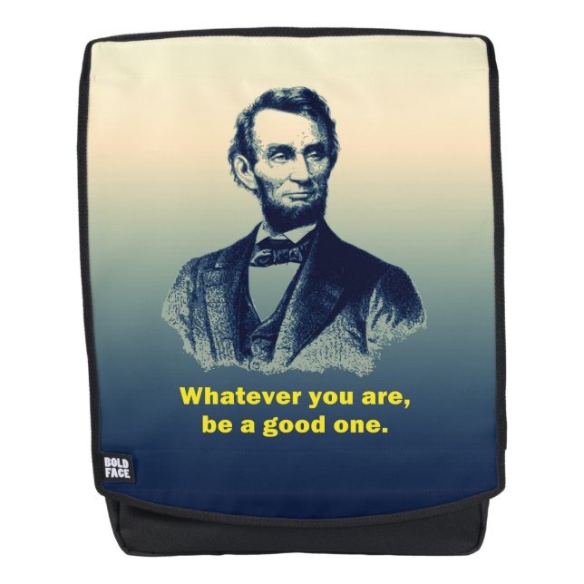 Mochila Cita de Abraham Lincoln (Anverso)