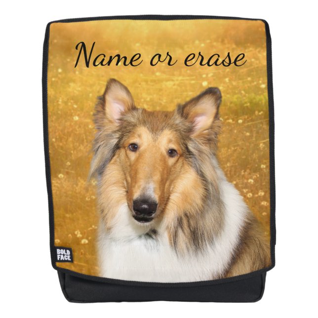 Mochila Collie áspero (Anverso)