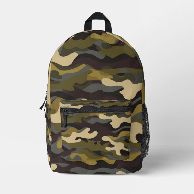 Mochila - Colores del ejército - Verde (Anverso)
