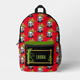 Mochila Colorida Personalizada Panda