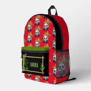 Mochila Colorida Personalizada Panda