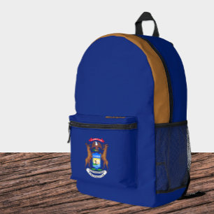 Mochila con bandera Michigan, Bolsa de Estados Uni