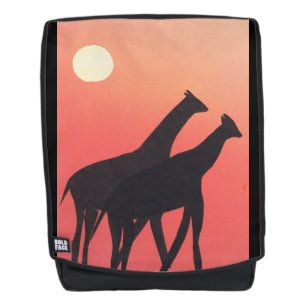 Mochila con diseño de jirafa