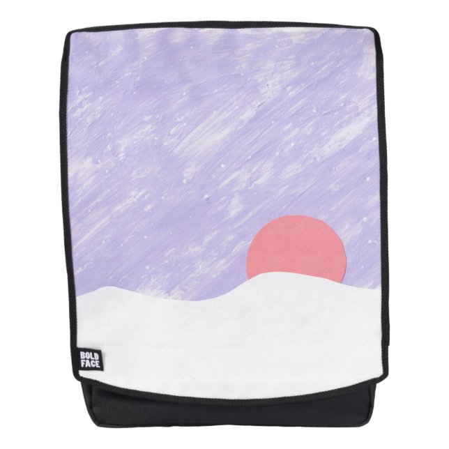 Mochila con escenas de atardecer (Anverso)
