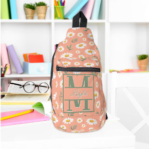 Mochila con monograma de margarita